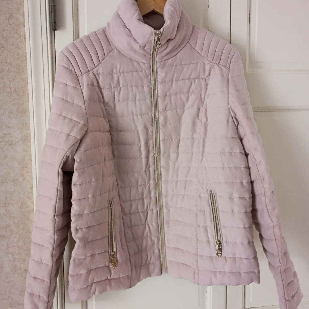Nanette Lepore Blush Puffer Jacket for Women.No sizeTag Pit To Pit 22"Length 25" - Picture 2 of 7